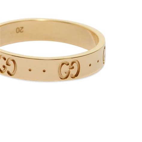 gucci icon thin band|Gucci 'Icon' Thin Corundum Ring .